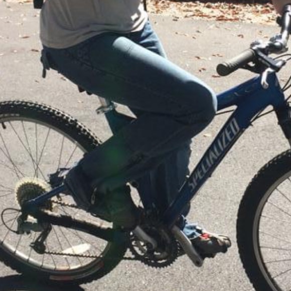 DISO: American Eagle ankle zip blue strap square pocket jeans sz 4 medium wash - Picture 3 of 3